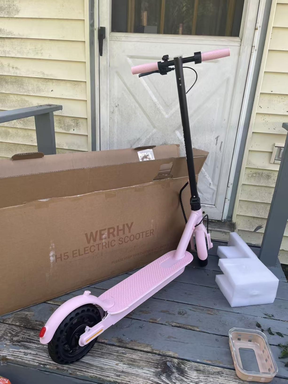 WERHY Electric Scooter, 1000W/800W500W/350W Motor, 21-28Miles customer photo 1