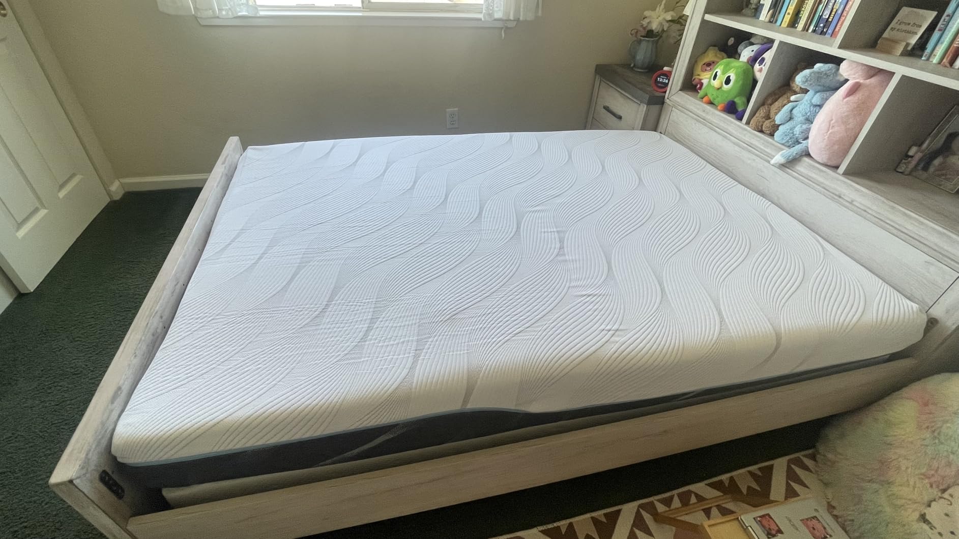 Extra Firm King Mattress 14-Inch: Zoned Thick Memory Foam for Back Pain, Extra Lumbar Support for Deep Sleep, Cooling Washable Fiberglass Free Cover for Couple, CertiPUR-US Oeko-Tex Certified, 80x76 customer photo 2