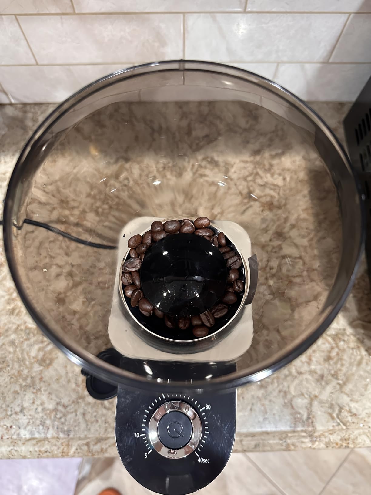 Aromaster Conical Coffee Bean Grinder, 48 Settings, Anti-Static, Sliver customer photo 2