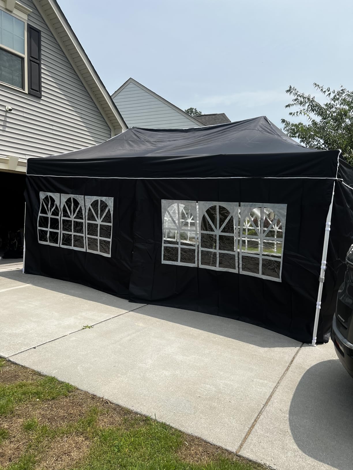 Hoteel 10x10 Pop Up Canopy Tent, Heavy Duty with Durable Frame, 4 Sidewalls customer photo 2