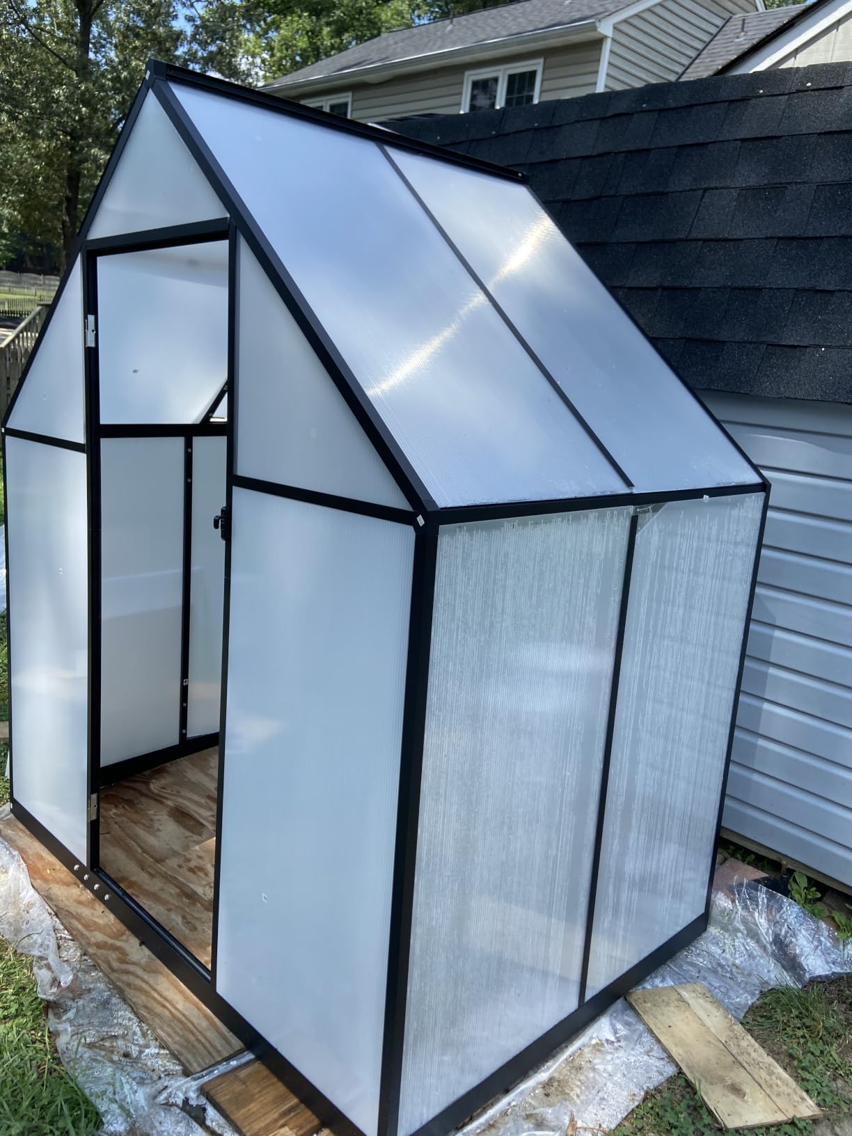10x12 FT Greenhouse with Hygrometer, Windproof UV Protection Green Houses customer photo 1