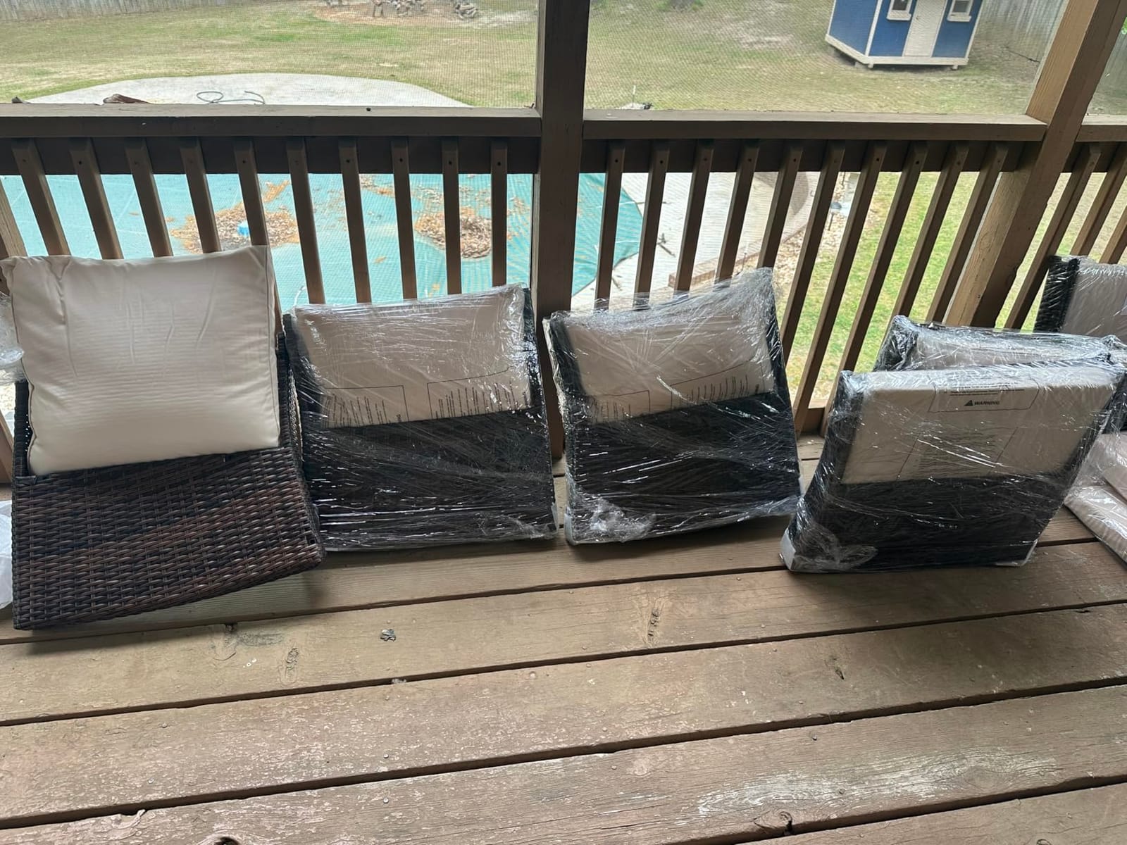Wisteria Lane Patio Furniture Set, Wicker Outdoor Furniture for All Weather customer photo 2