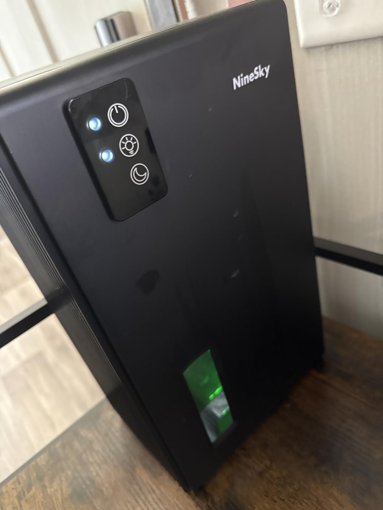 NineSky Dehumidifiers for Home, 1000 Sq.Ft Dehumidifier with 95oz Water Tank, Quiet Dehumidifier for Basement Bathroom Bedroom with 7-Color Ambient Light & Auto Shut Off, Black customer photo 2