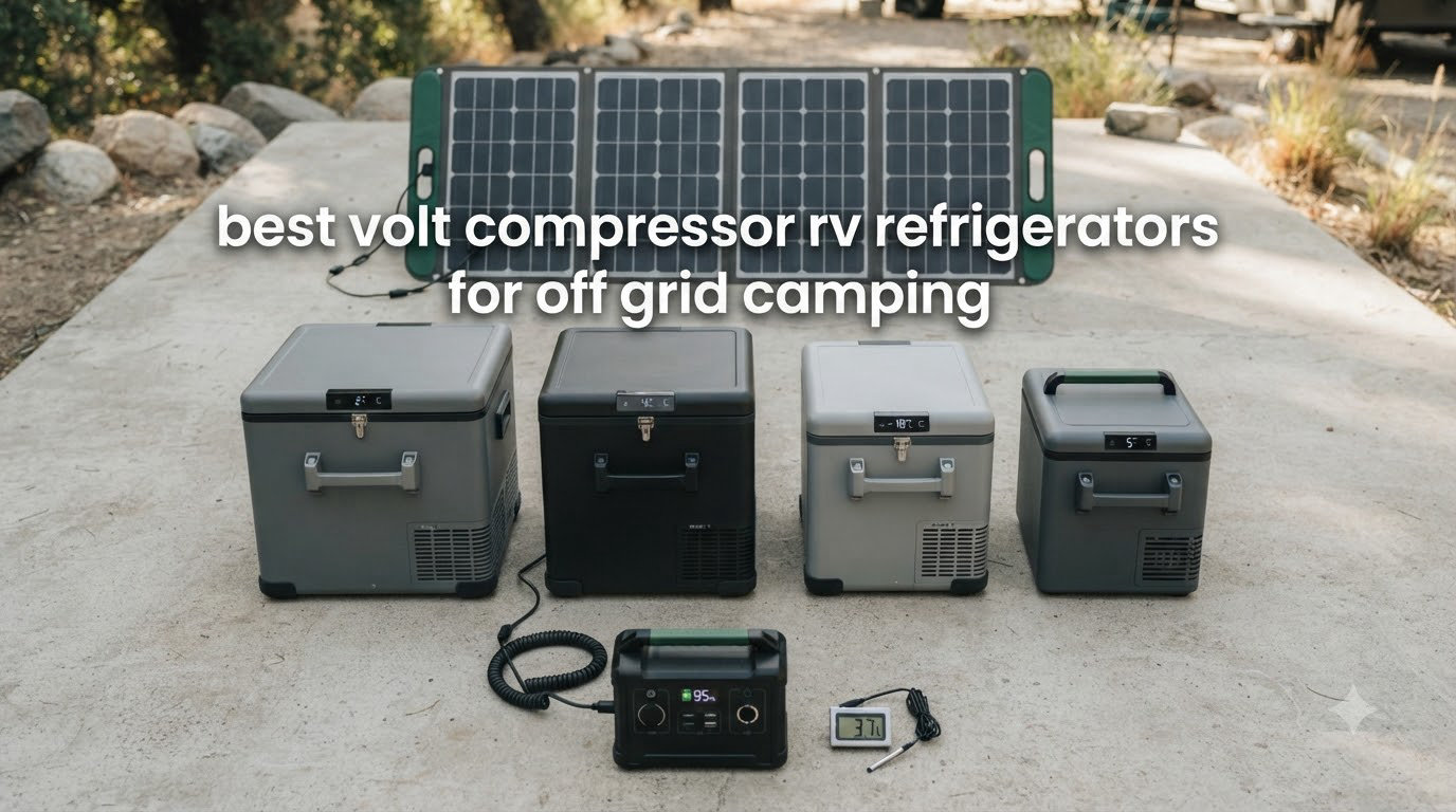 best 12 volt compressor rv refrigerators for off grid camping