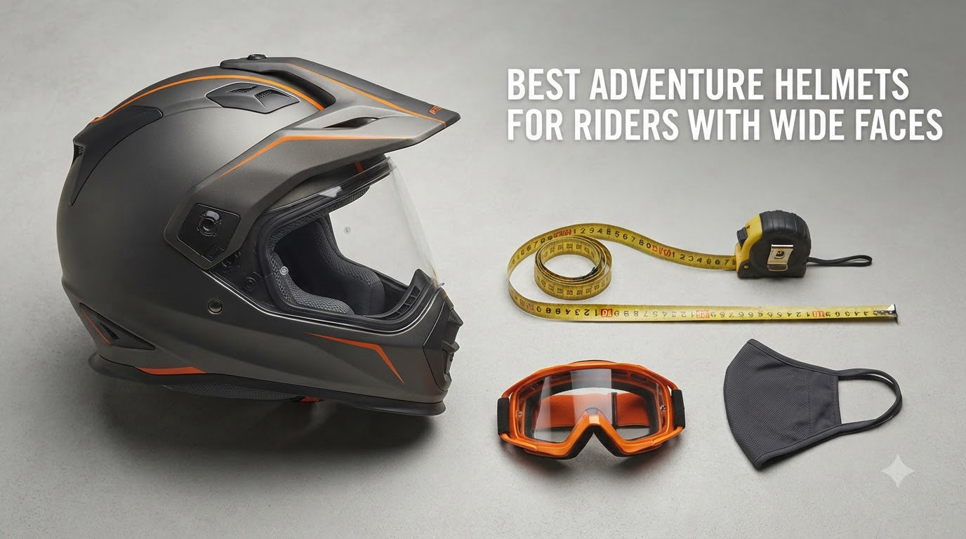 best adventure helmets for riders with wide faces