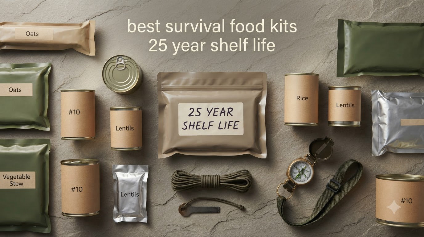 best survival food kits 25 year shelf life