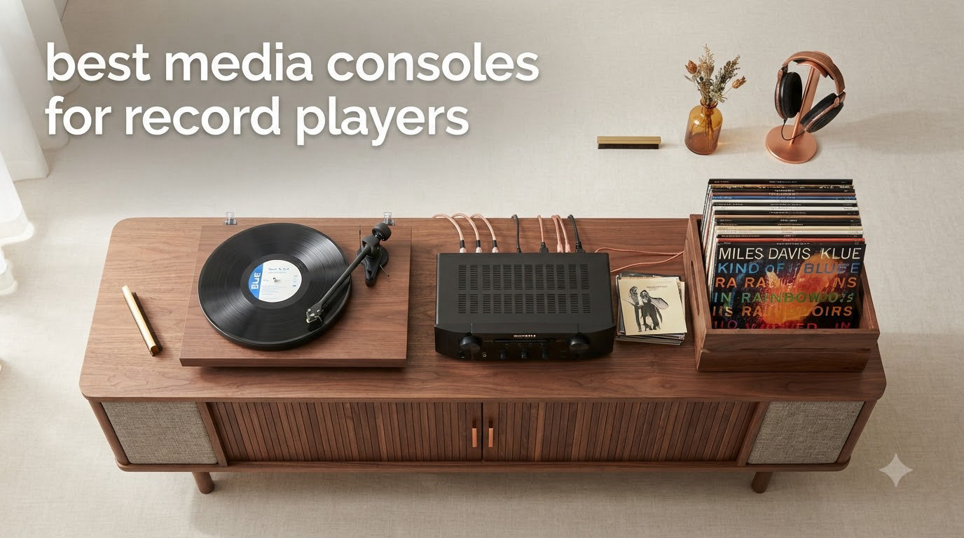 best media consoles for record players