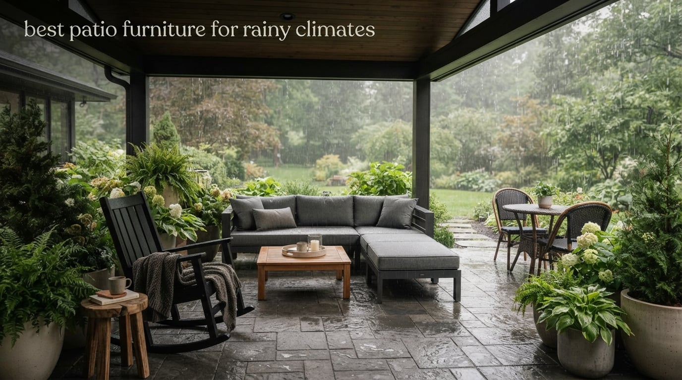 best patio furniture for rainy climates