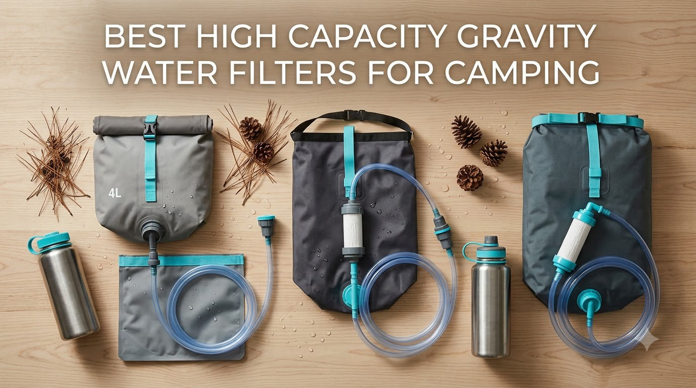best high capacity gravity water filters for camping