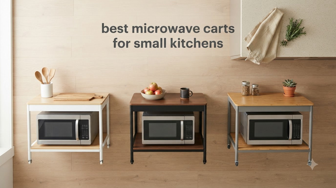 best microwave carts for small kitchens