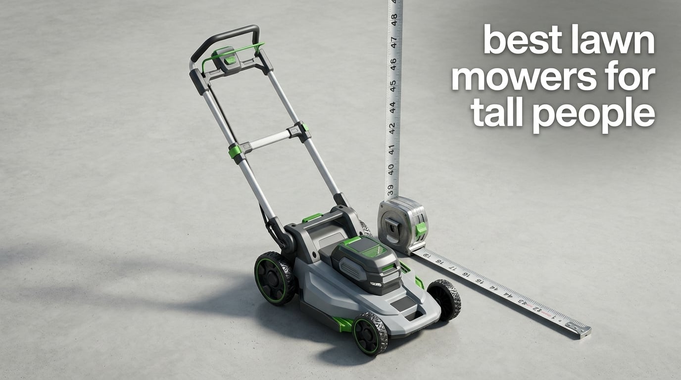 best lawn mowers for tall people