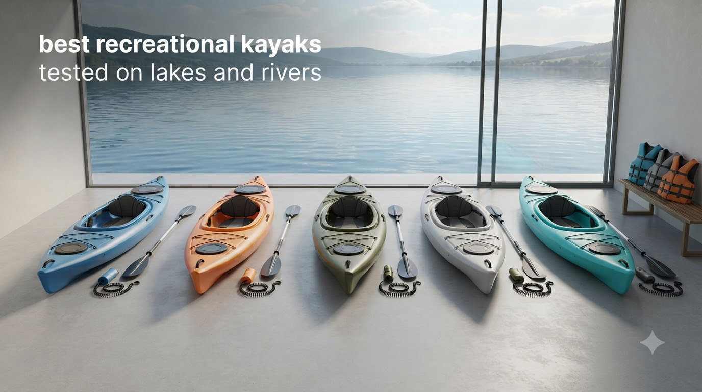 best recreational kayaks tested on lakes and rivers