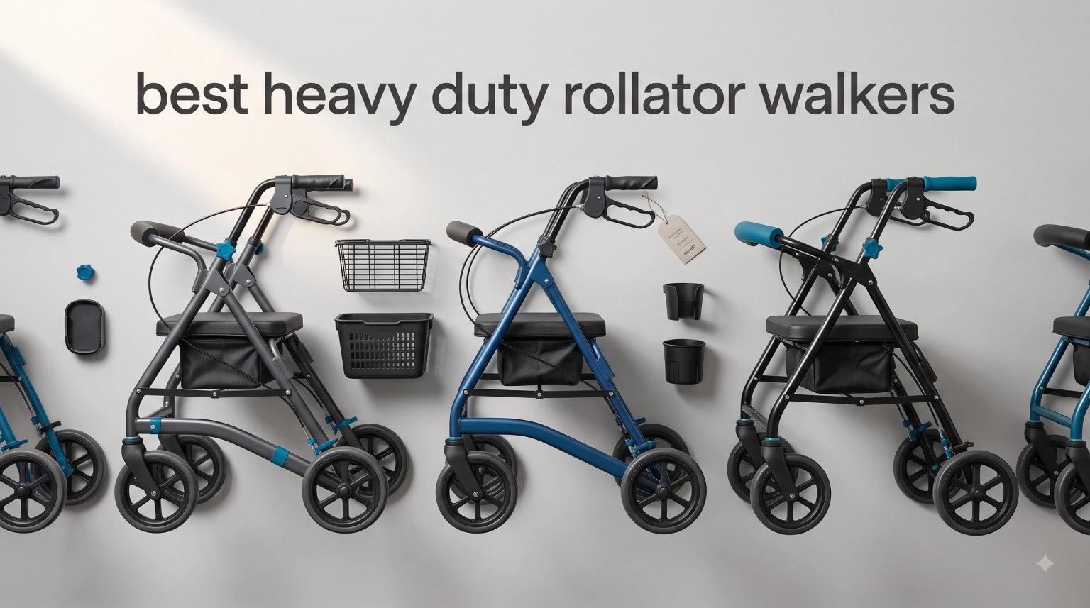 best heavy duty rollator walkers