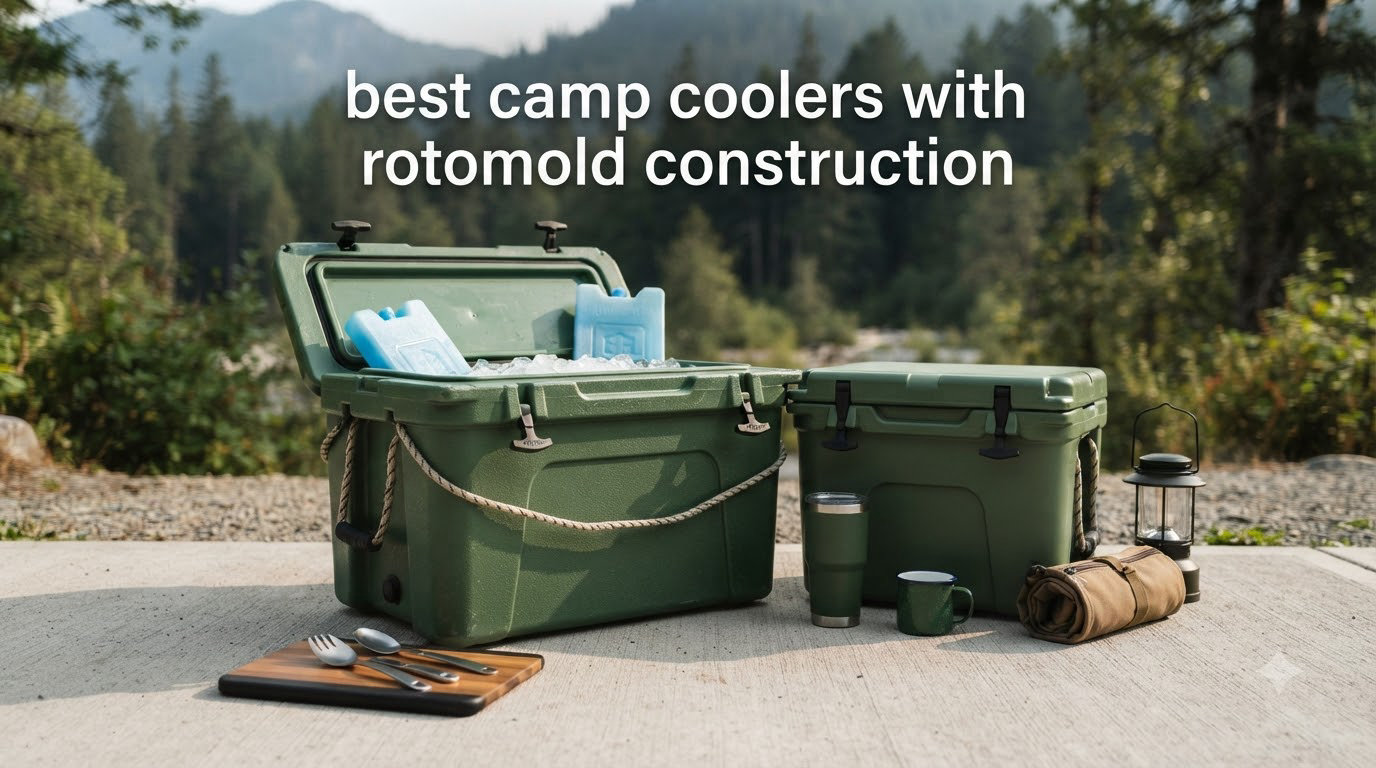 best camp coolers with rotomold construction