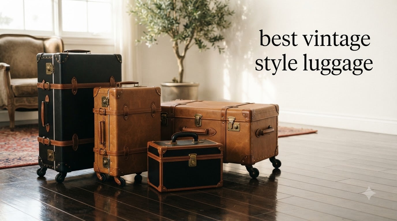best vintage style luggage