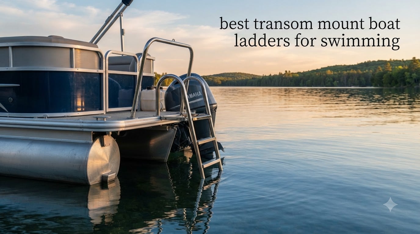 best transom mount boat ladders for swimming
