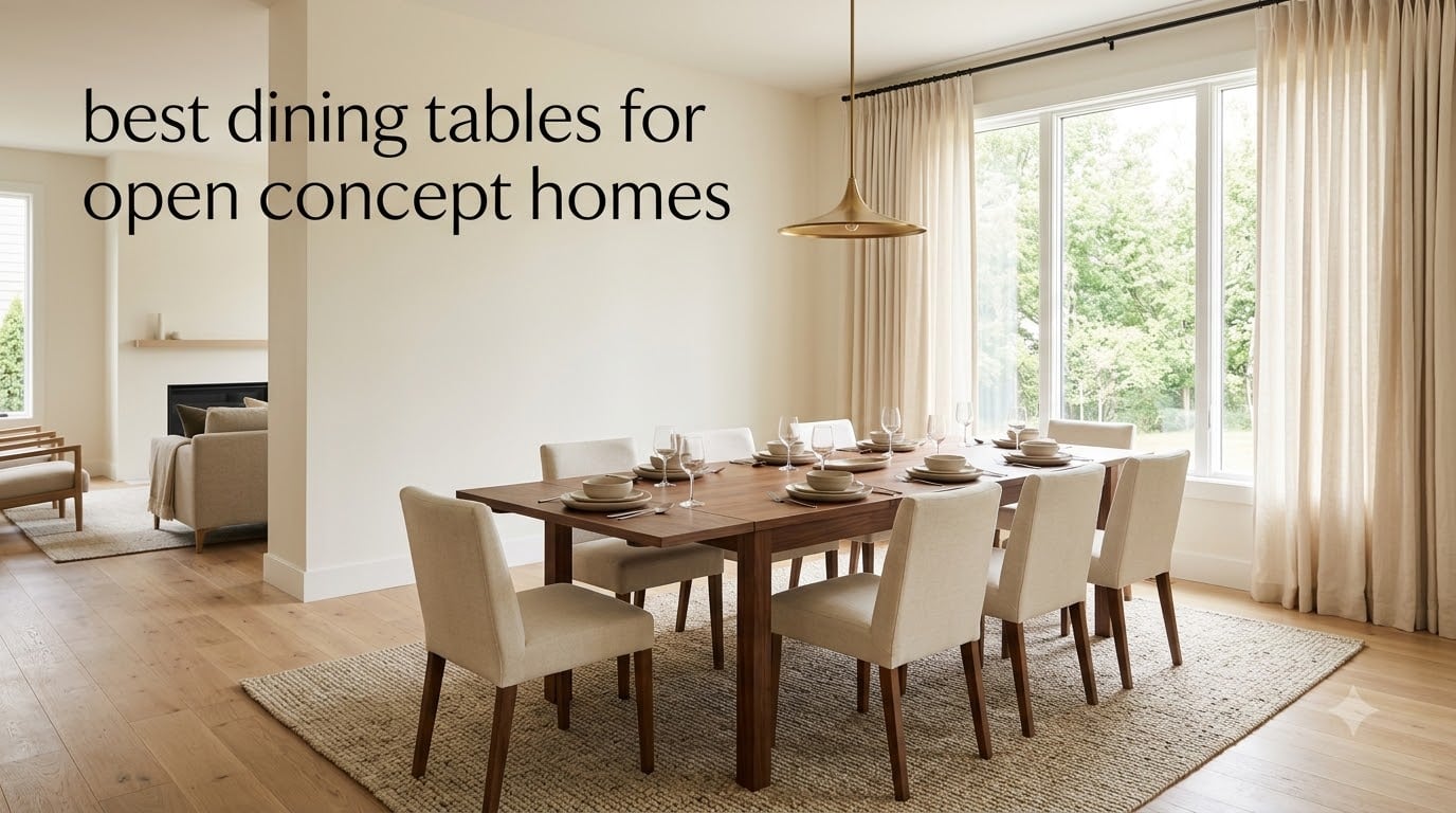 best dining tables for open concept homes