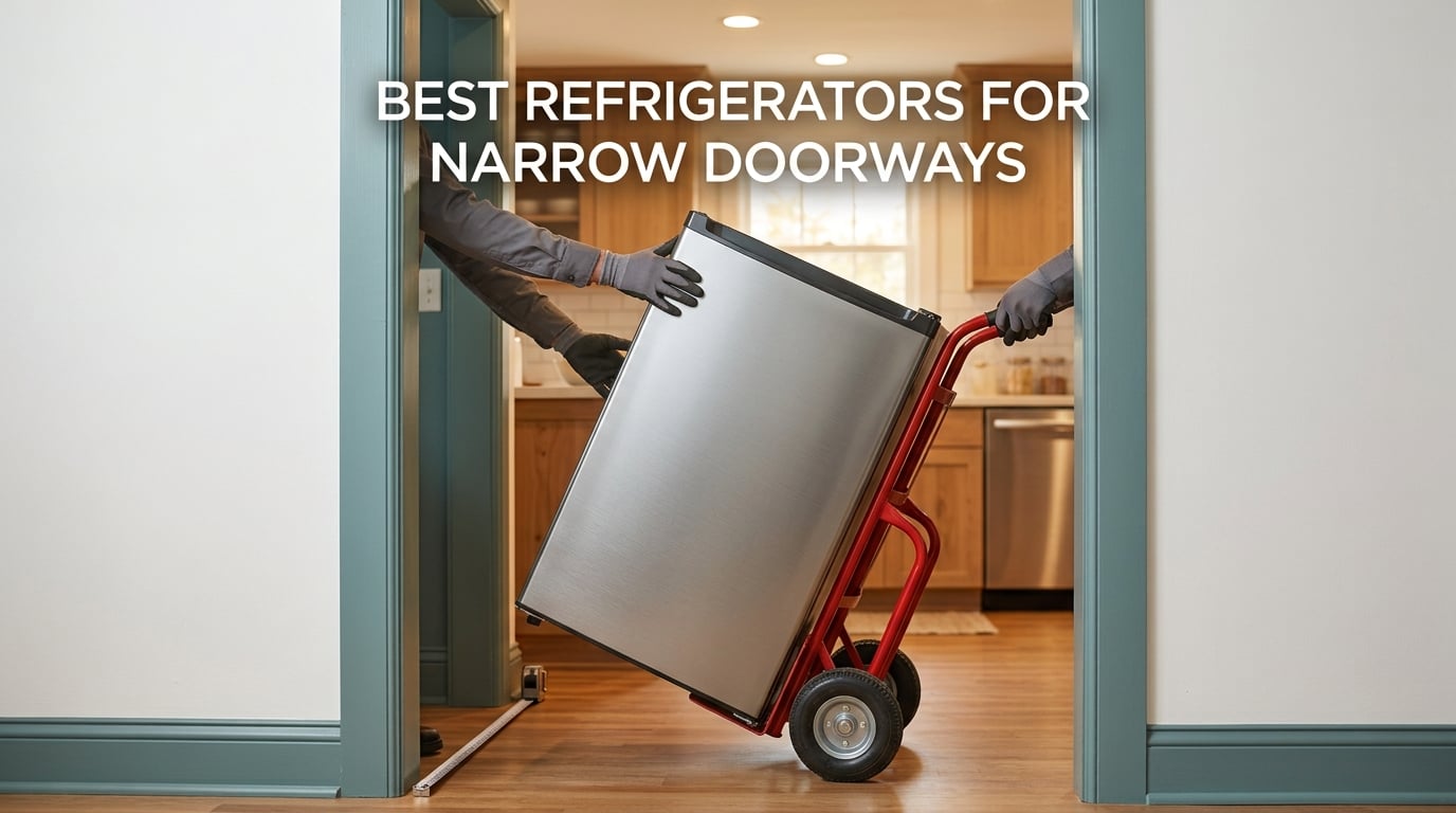 best refrigerators for narrow doorways