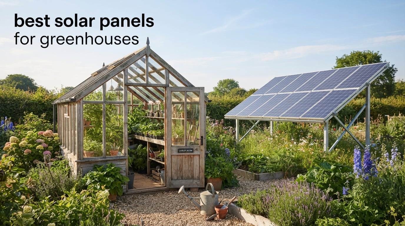 best solar panels for greenhouses