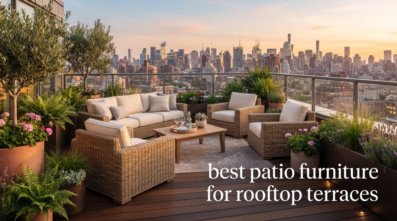 best patio furniture for rooftop terraces