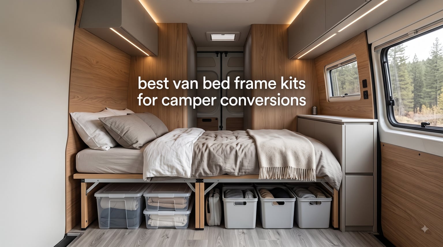 best van bed frame kits for camper conversions