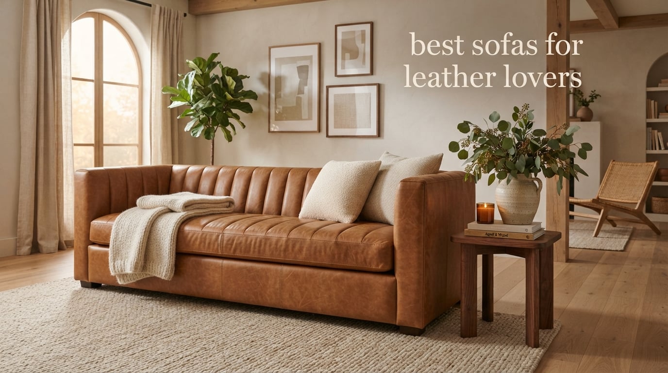 best sofas for leather lovers