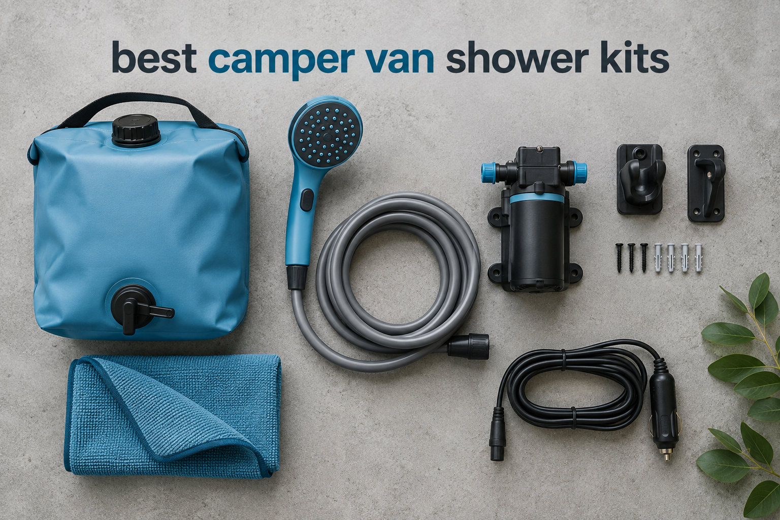 best camper van shower kits