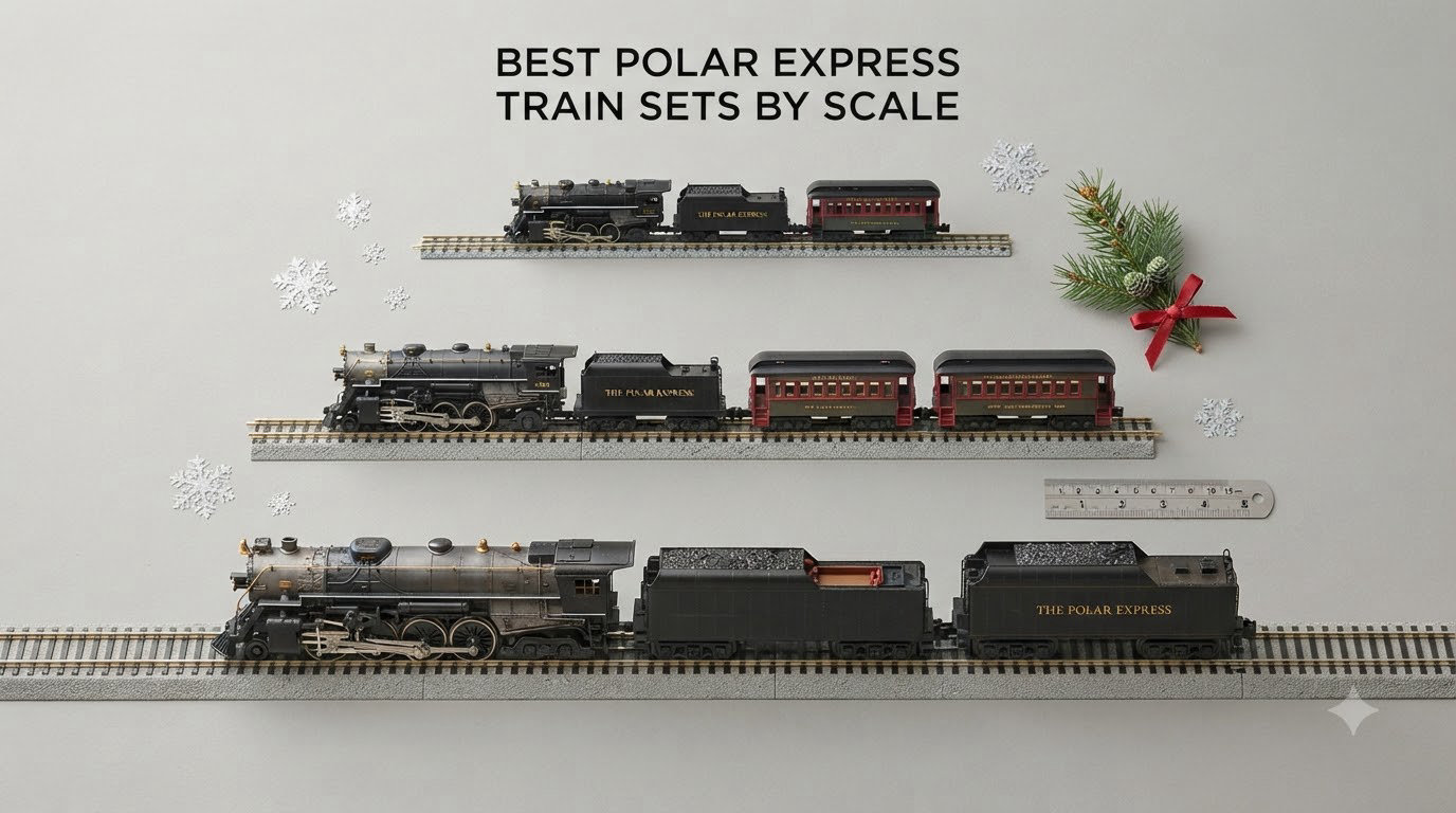 best polar express train sets by scale