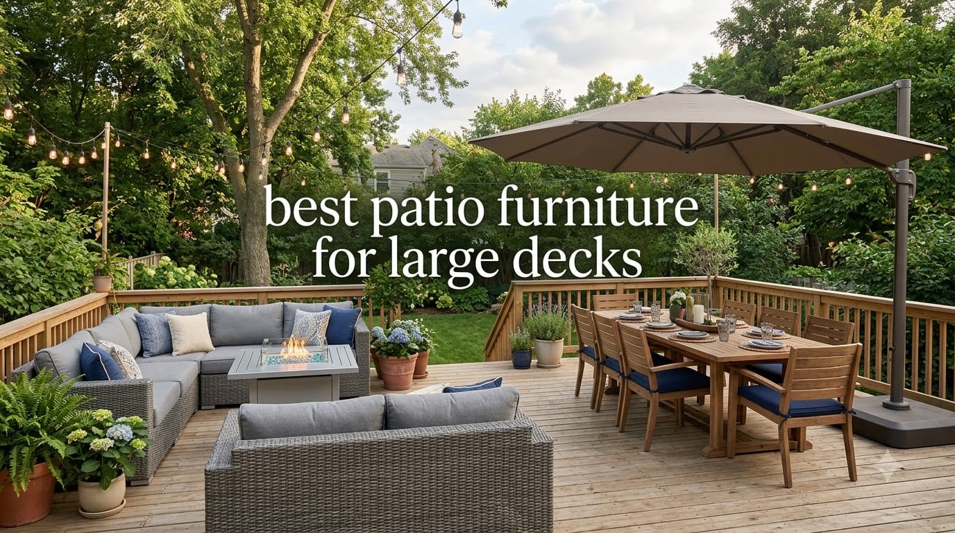 best patio furniture for large decks