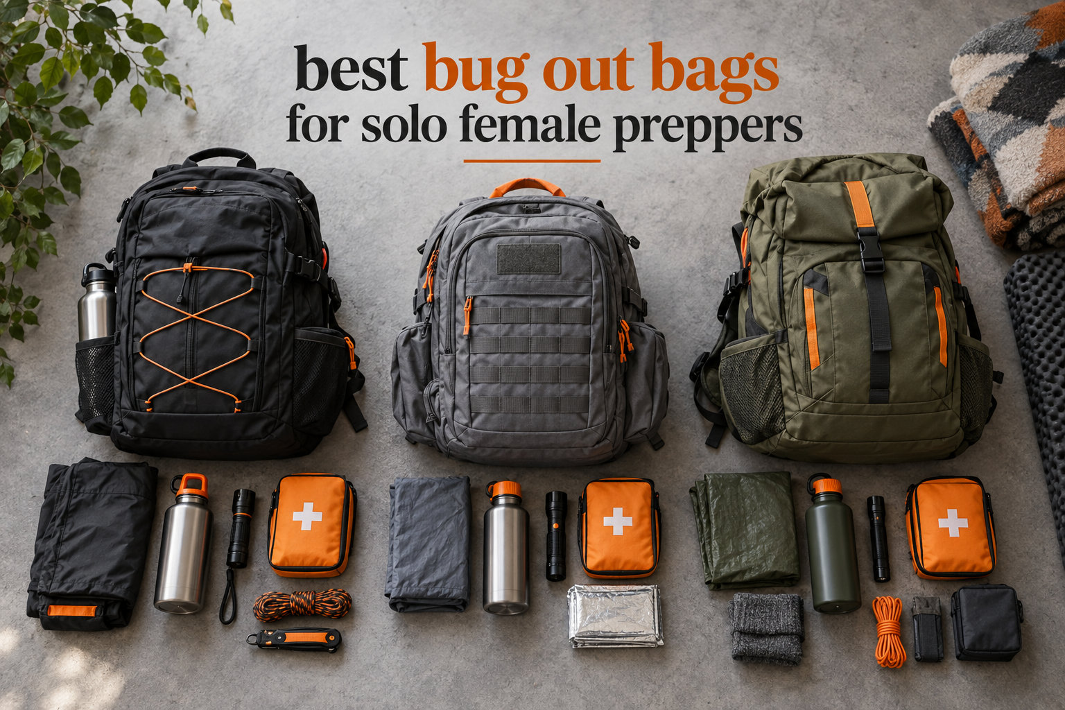 best bug out bags for solo female preppers