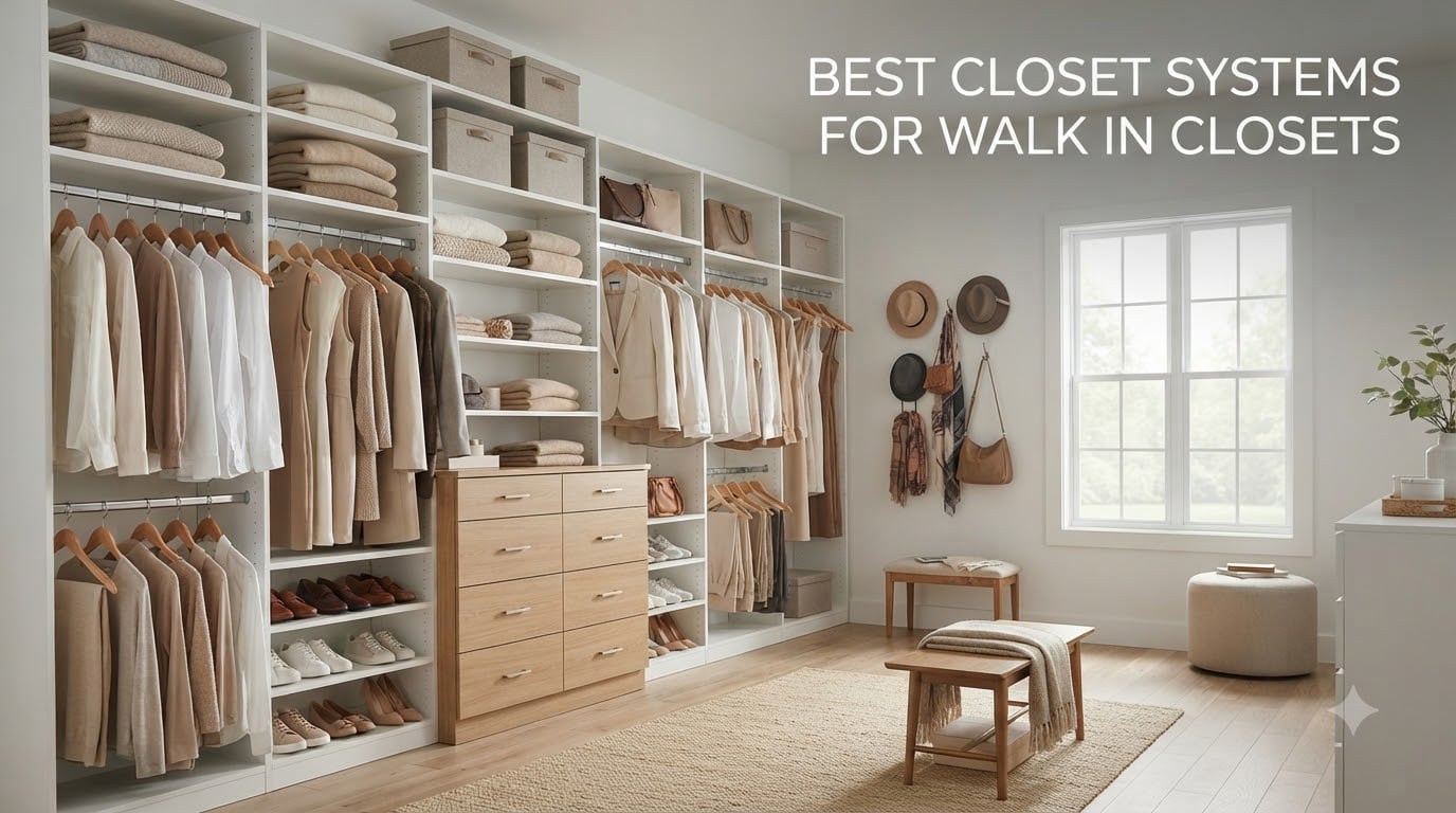 best closet systems for walk in closets