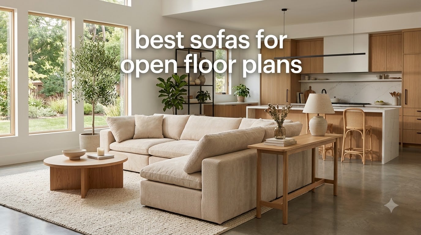 best sofas for open floor plans