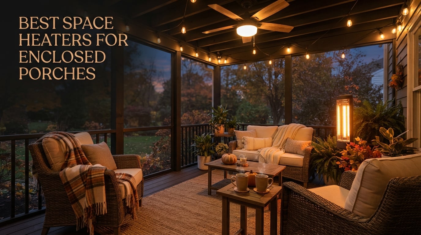 best space heaters for enclosed porches