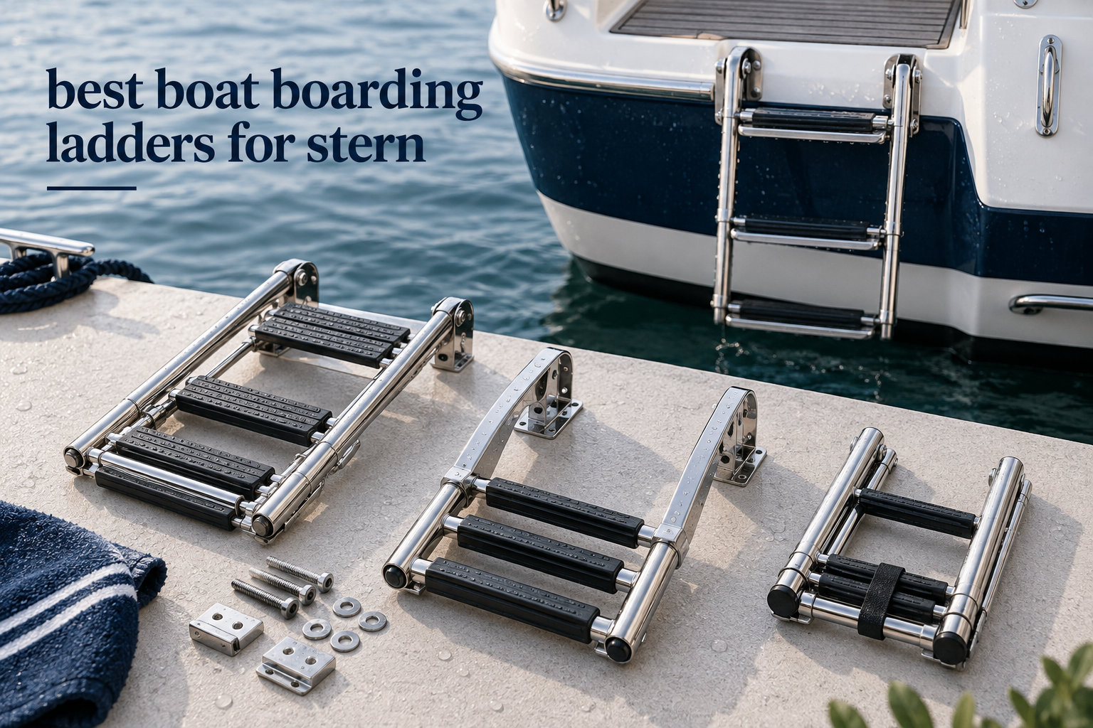 best boat boarding ladders for stern