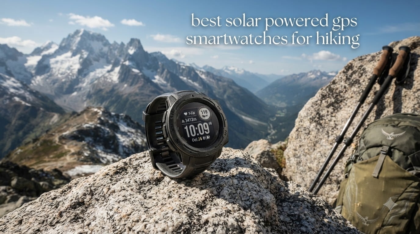 best solar powered gps smartwatches for hiking