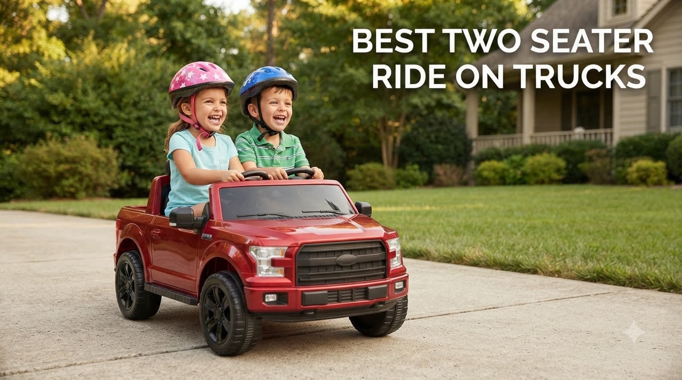 best two seater ride on trucks