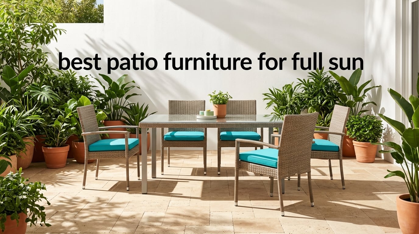 best patio furniture for full sun