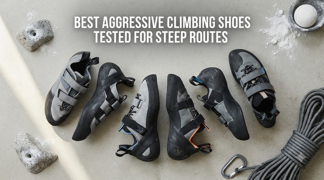 best aggressive climbing shoes tested for steep routes