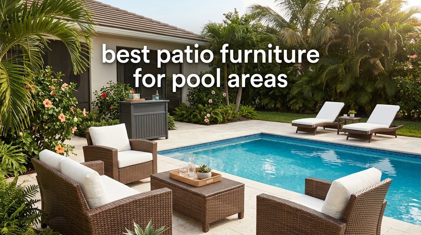 best patio furniture for pool areas