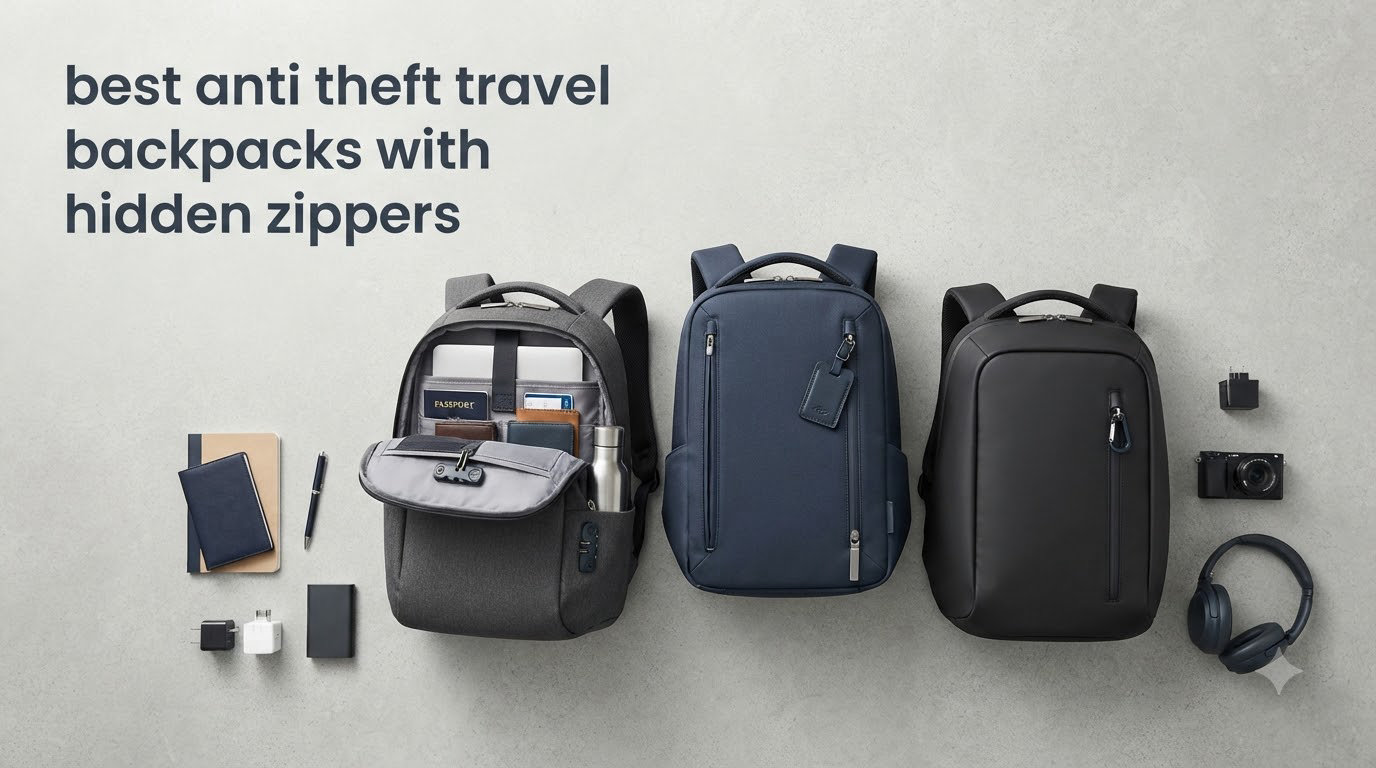 best anti theft travel backpacks with hidden zippers