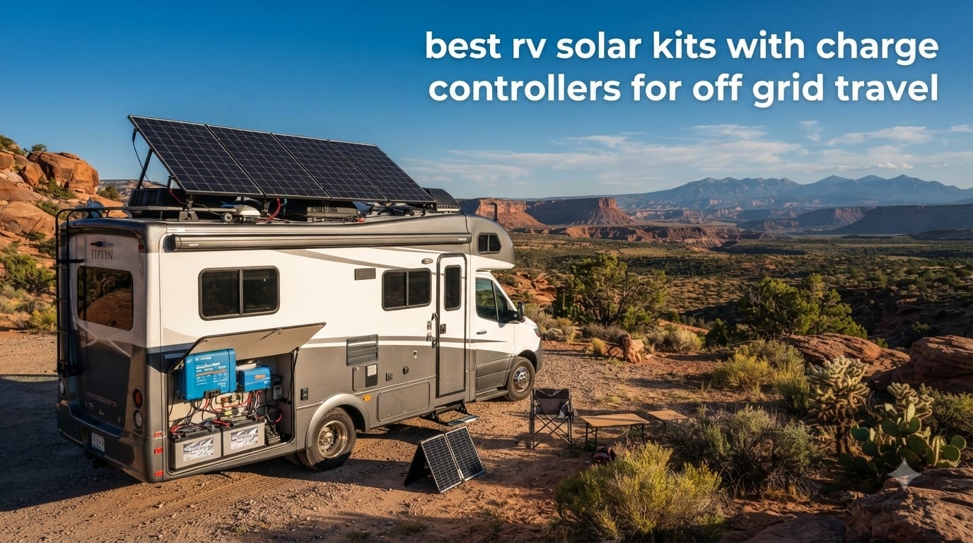 best rv solar kits with charge controllers for off grid travel