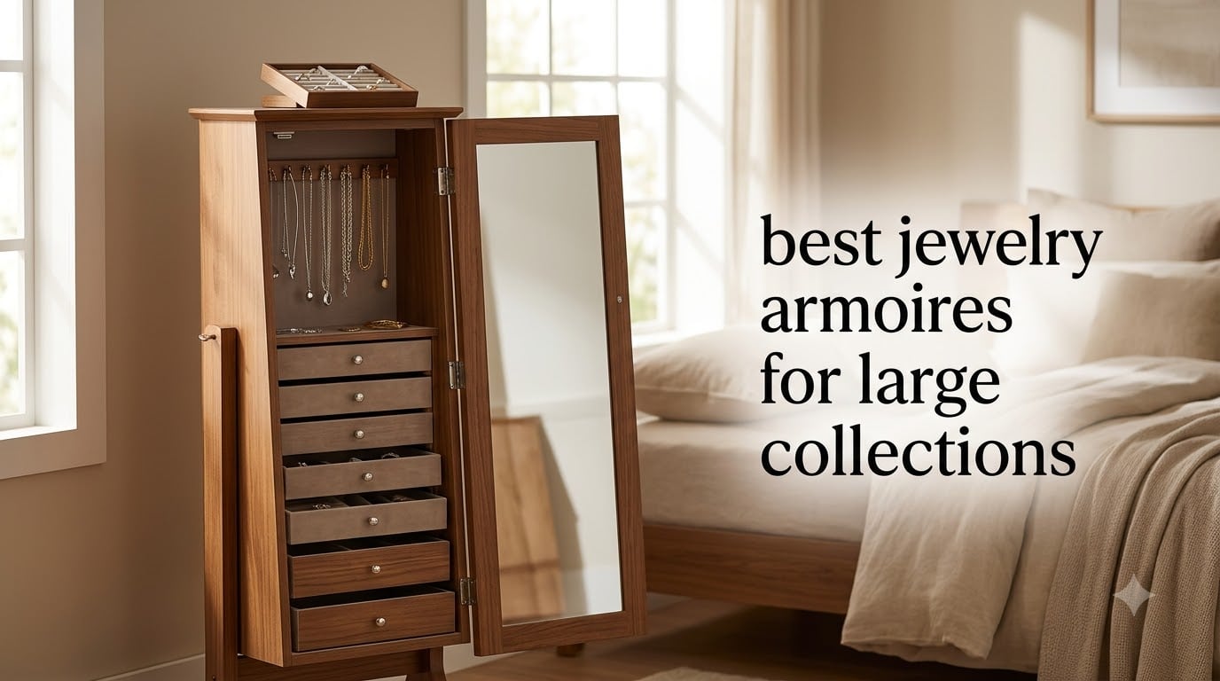 best jewelry armoires for large collections