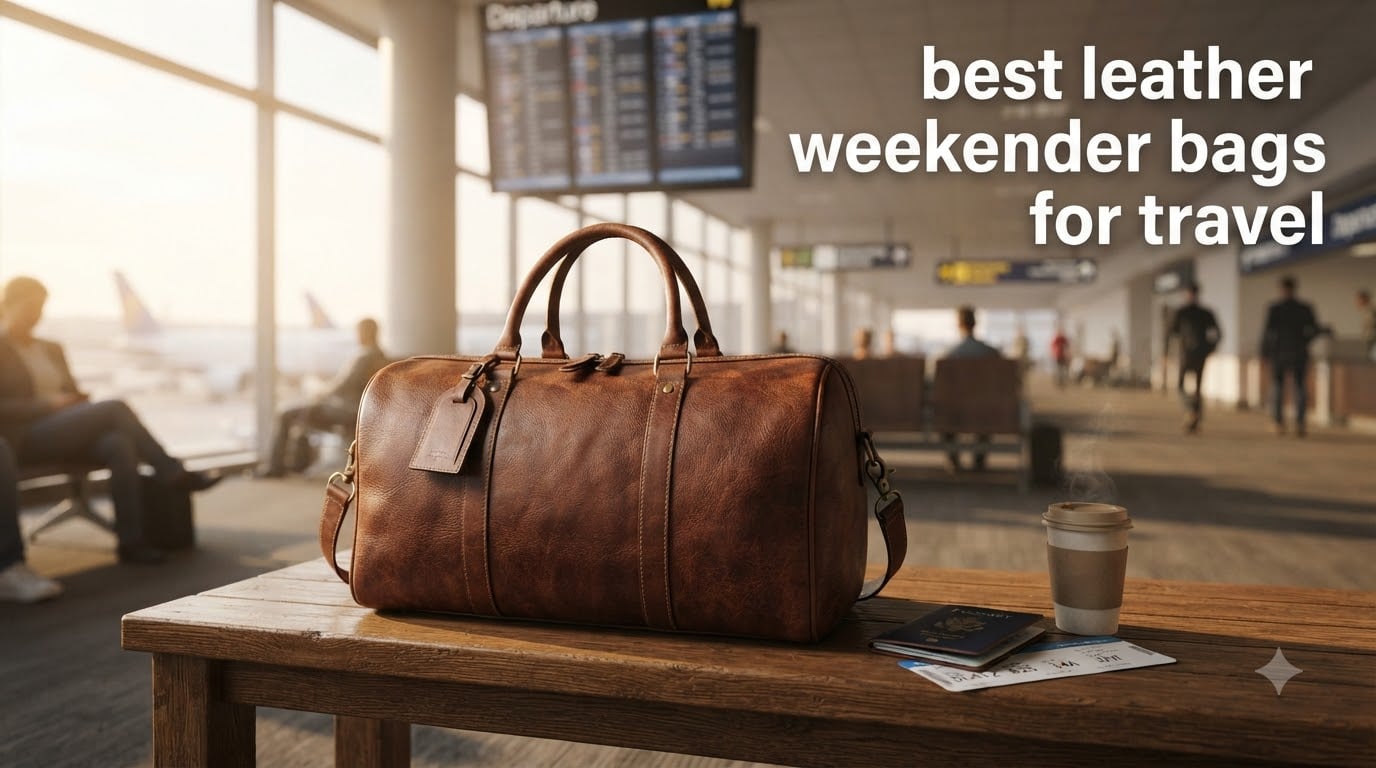 best leather weekender bags for travel