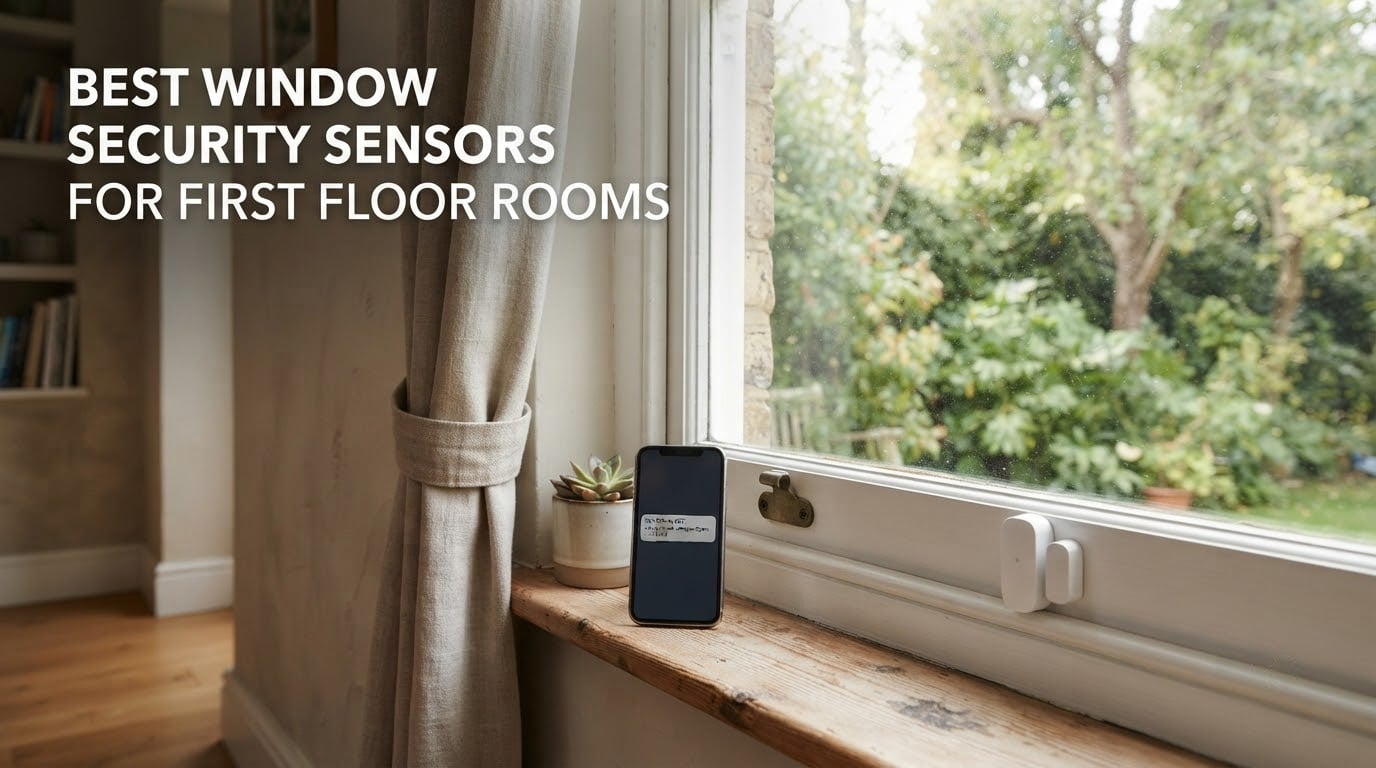 best window security sensors for first floor rooms