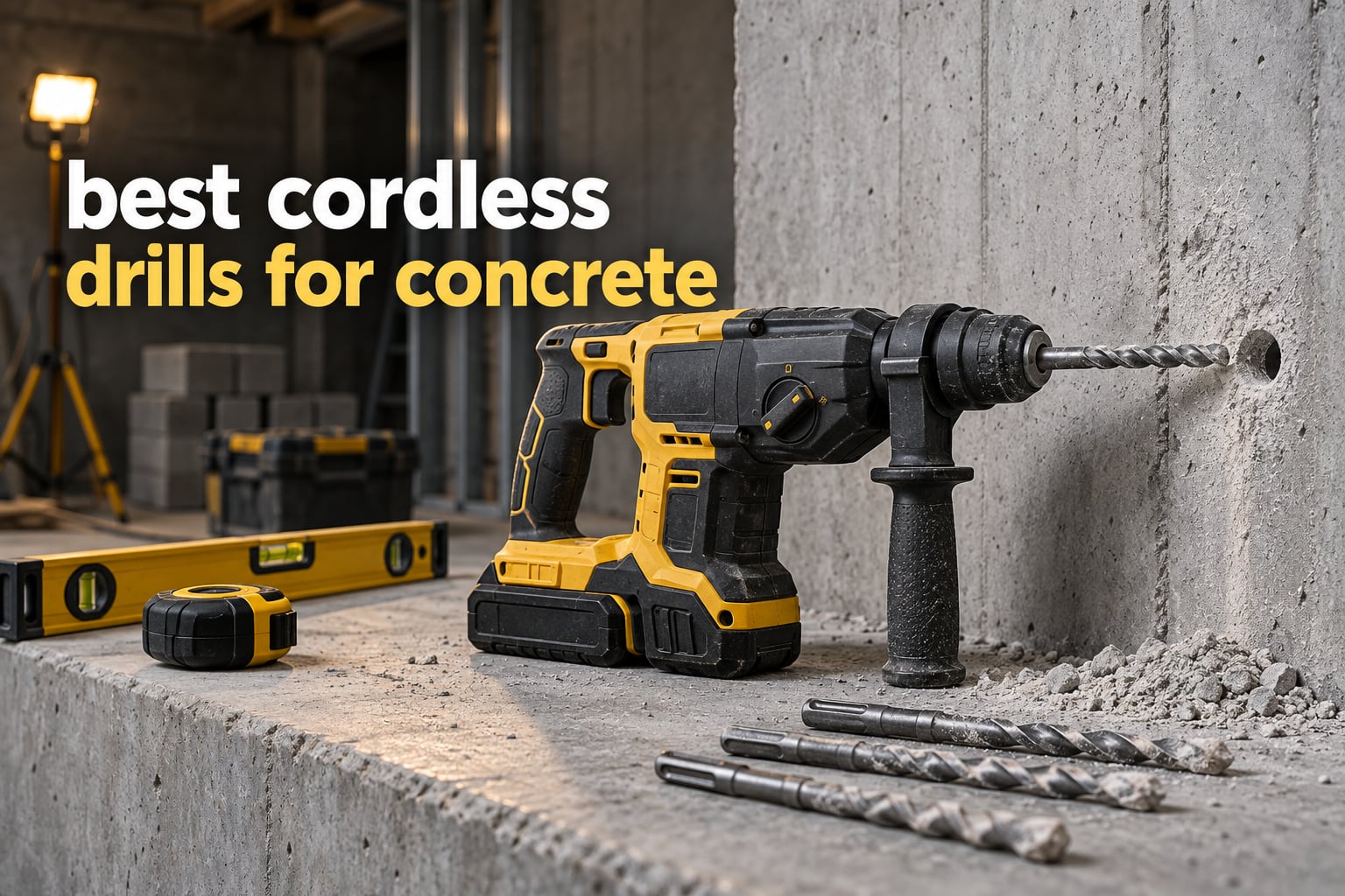 best cordless drills for concrete