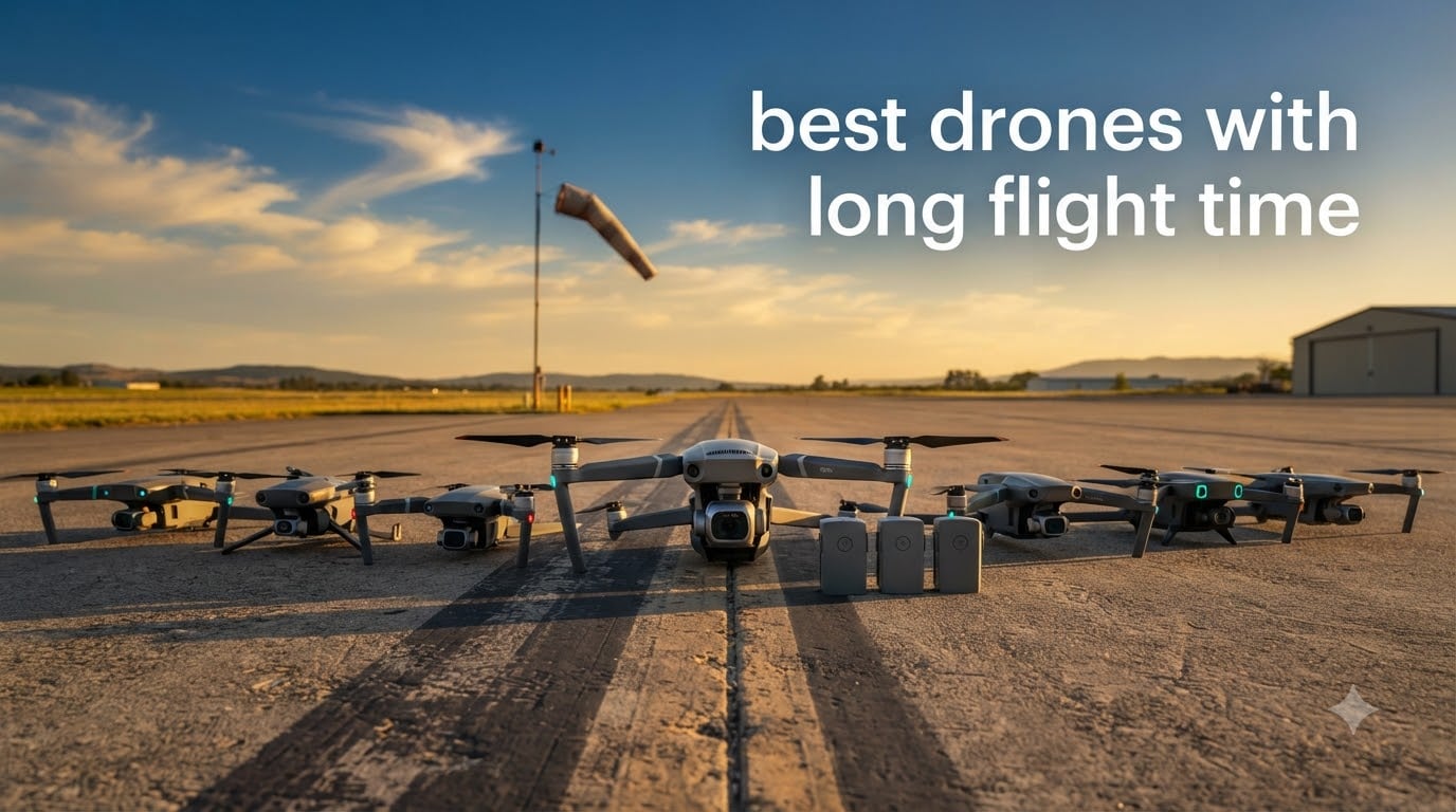 best drones with long flight time