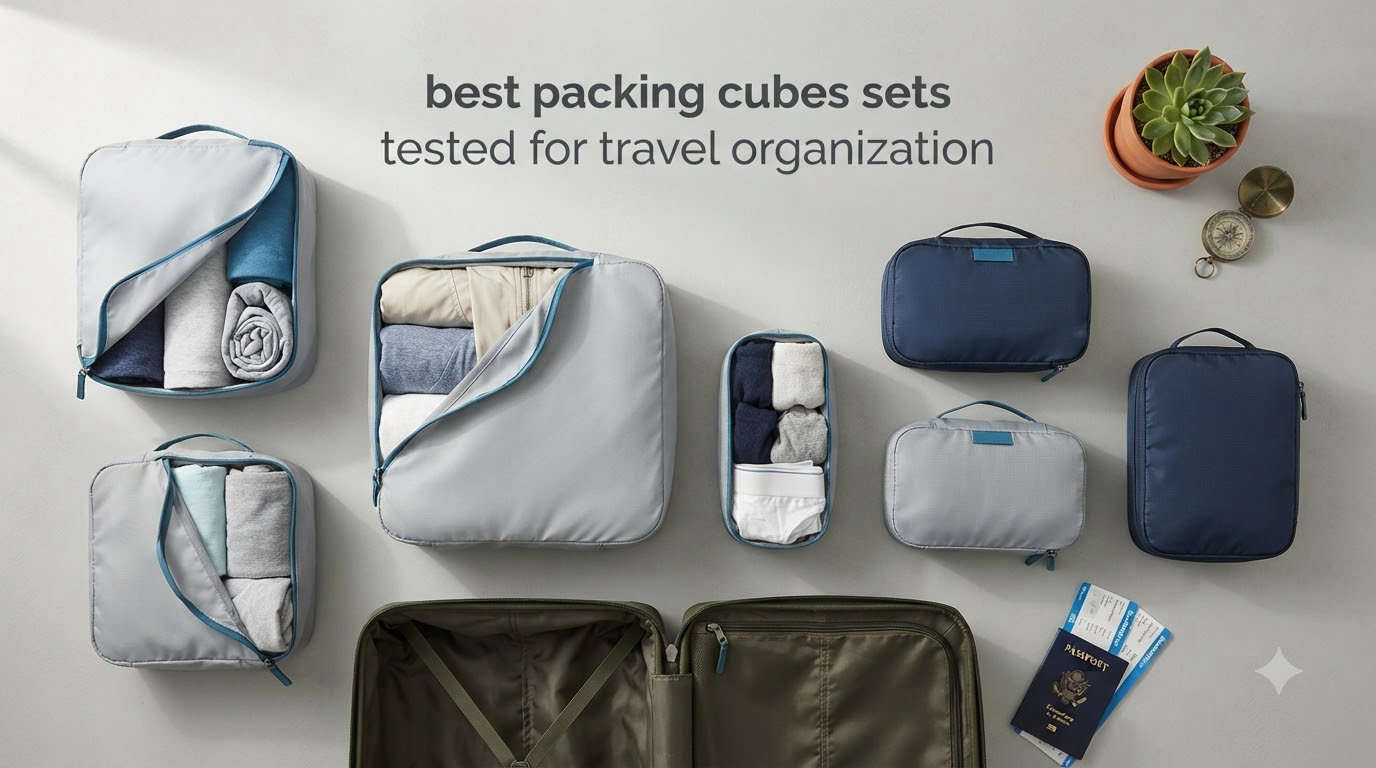 best packing cubes sets tested for travel organization
