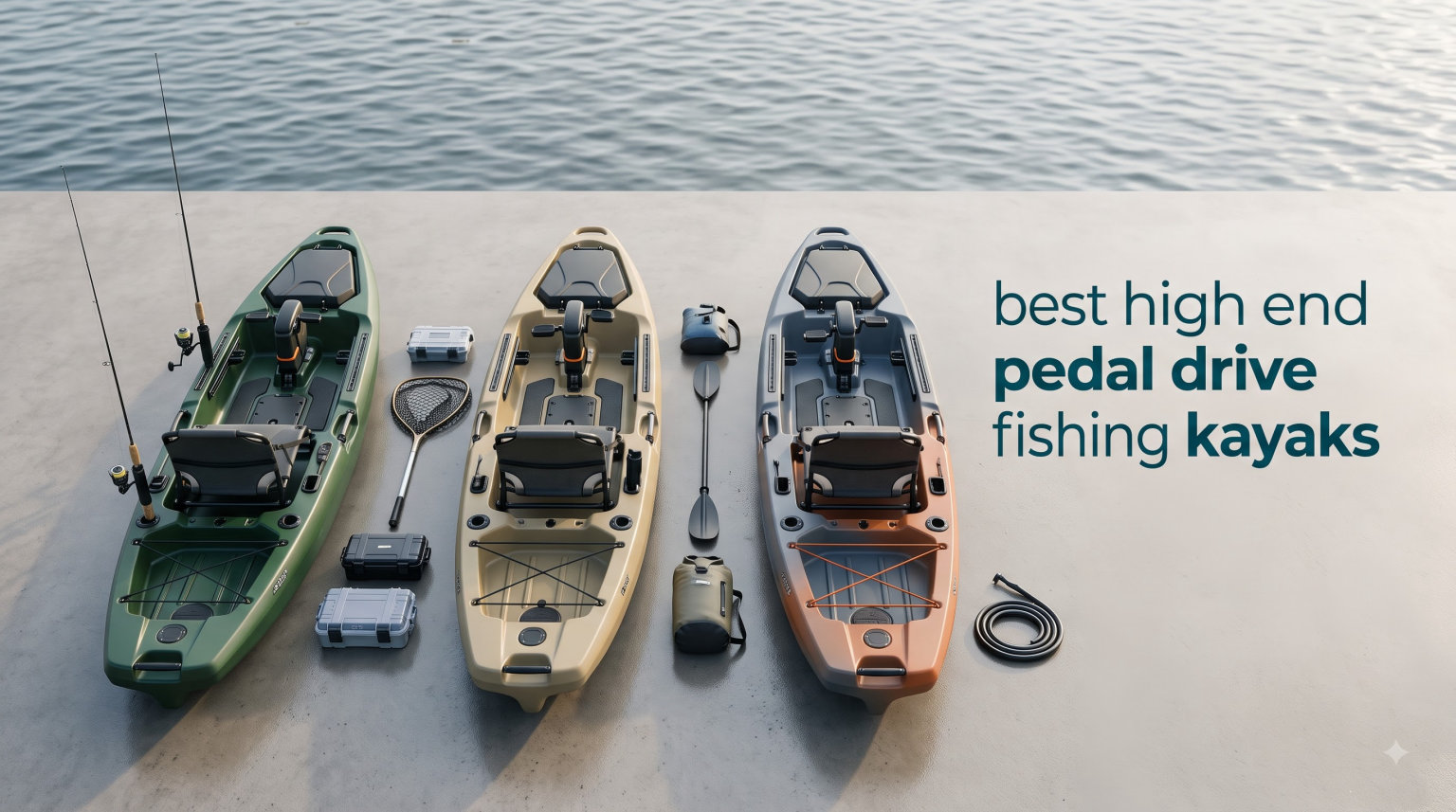 best high end pedal drive fishing kayaks