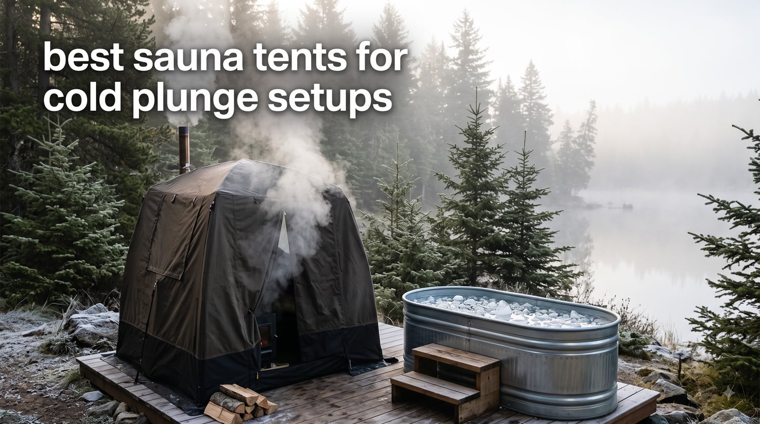 best sauna tents for cold plunge setups