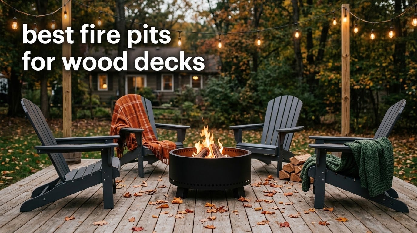 best fire pits for wood decks
